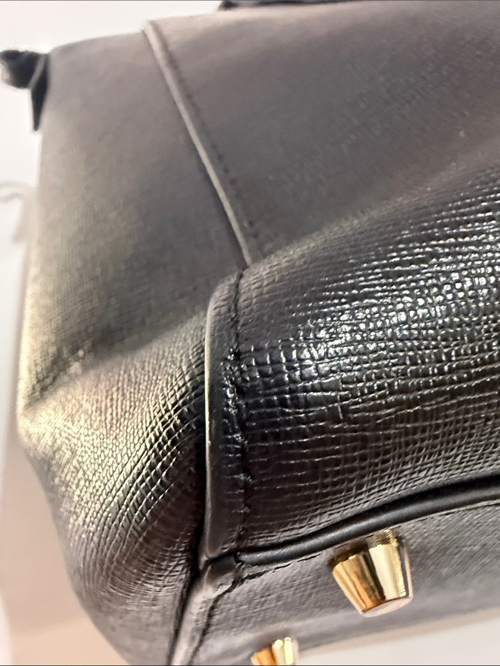 Furla Black Saffiano Leather Satchel - Picture 9 of 15